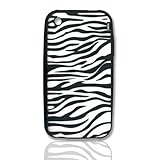 CellAllure Silicone Protector  for iPhone 3G (Zebra Black and White)