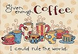 Enough Coffee Mini Stamped Cross Stitch Kit-7