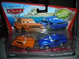 DISNEY PIXAR CARS 2 GREM THE GREMLIN DAMAGED ROD TORQUE REDLINE 2 PACK EXCLUSIVE VEHICLE DIECAST VHTF NEW 1:55