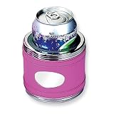 Review Quality Gold  / Stainless Steel Berry Faux Leather Beverage Can Holder