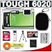 Olympus Stylus Tough 6020 Shockproof & Waterproof Digital Camera (Green) + 4GB Card + Case + LI-50B Battery + Accessory Kit