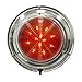 SeaSense Dome LED Light Red/White, 5-1/2-Inch, Stainless Steel