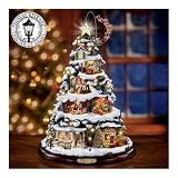 Thomas Kinkade Night Before Christmas Artificial Tabletop Christmas Tree: Christmas Decor