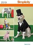 Simplicity 2519 Large Size Dog Costumes Sewing Pattern