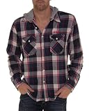 BIAGGIO - Chemise Ã carreaux et avec capuche fashion