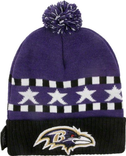 Baltimore Ravens Toddler Cuffed Knit Pom Hat
