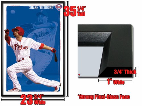 Framed S Victorino Poster Philadelphia Phillies Fr4895