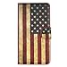 Yakamoz PU Leather US Flag American Flag Card Slot Wallet Flip Case Cover for Samsung Galaxy S5 with Free HD Screen Protector & Stylus Pen (Leather Case US Flag)