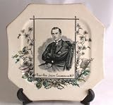 c1886 Wallis Gimson Joseph Chamberlain earthenware plate