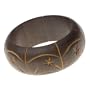 Starry Etch Wood Bangle Bracelet