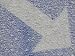 Close-up of a Cold Blue Sign with a White Arrow Covered in Frost Photographic Poster Print, 24x18
