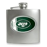 New York Jets Stainless Steel Hip Flask