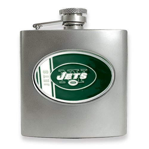 New York Jets Stainless Steel Hip Flask