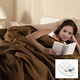 Review Sunbeam  / Sunbeam King Premium Box Pattern Walnut Brown Electric Heated Warming Blanket