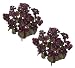 TWO 23" Hydrangea Artificial Flower Bushes (Dark Red) for Home, Garden and Decoration