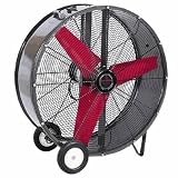 Triangle Fans Portable Fan - 36in., 10,900 CFM, 1/2 HP, 115 Volt