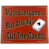Cut the Cards Classic Wooden Poker Sign