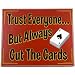 Outdoor Living : Cut the Cards Classic Wooden Poker Sign