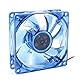 PC Computer Case CPU Cooler Cooling Fan 4Pin Connector 4 Blue LED 80x80mm