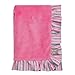 Trend Lab Ruffle Receiving Blanket, Pink Lily