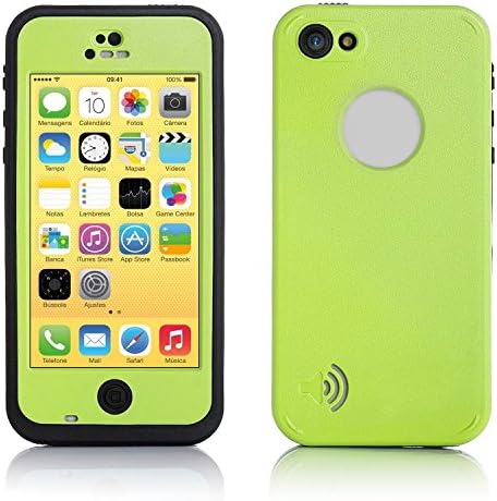 Brand New Waterproof Dirtproof Shockproof iphone 5c Cover Case-Yellow Green