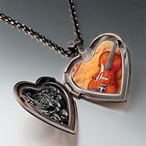 Pugster Violin Music Pendant Necklace
