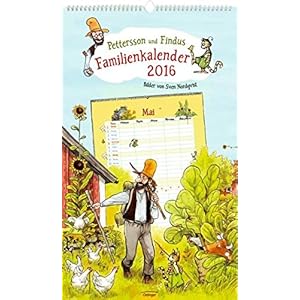 Pettersson und Findus Familienkalender 2016