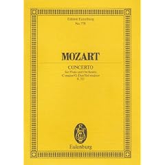 Konzert G-Dur: KV 313. Fl�te und Orchester. Studienpartitur. (Eulenburg Studienpartituren)