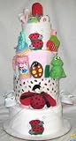 4 Tier Ladybug Baby Diaper Cake