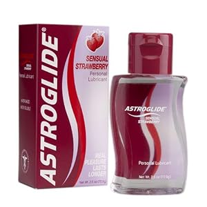 Astroglide Personal Lubricant, Sensual Strawberry, 2.5-Ounce Bottles (Pack of 2)