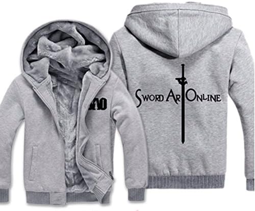 Camplayco SAO Sword Art Online Cosplay Thick Hoodie Warm Coat Size M