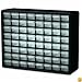 Akro-Mils 10164 64 Drawer Plastic Parts Storage Hardware and Craft Cabinet, 20-Inch by 16-Inch by 6-1/2-Inch, Black
