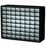 Akro-Mils 10164 64 Drawer Plastic Parts Storage Hardware and Craft Cabinet, 20-Inch by 16-Inch by 6-1/2-Inch, Black (Tools & Home Improvement)