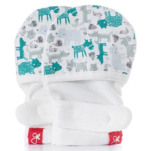 Goumikids Goumimitts Soft Stay On Scratch Mittens - Stops Scratches and Germs