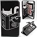 iPhone 6 Case,Enjoy Sunlight iPhone 6S Case [Kickstand Feature] Luxury Wallet PU Leather Folio Wallet Flip Case Cover Built-in Card Slots for Apple iPhone 6 6S Case [Mind Control for Cat]