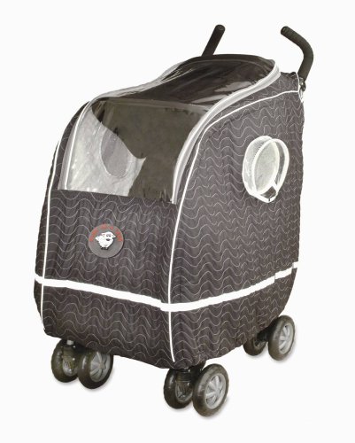 Warm as a Lamb Single or Jogging Stroller Cover Black