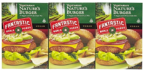 Fantastic Foods Natures Burger, 10 oz Boxes, 3 pk