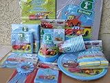 IMAGE OF 70pc Disney Cars 1st Birthday Party Value Pack <PepperLonely Ship With Priority Mail 2-3 days Delivered>