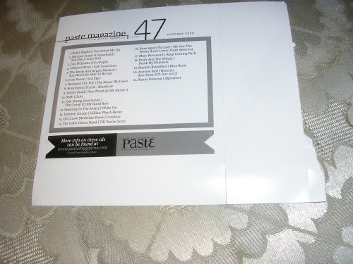 Childrens Toyshop  Music : Paste Magazine New Music Sampler #47 October 2008