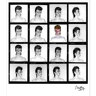 Aladdin Sane Contact Sheet by Brian Duffy (Limited Edition Print)