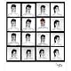 Aladdin Sane Contact Sheet by Brian Duffy (Limited Edition Print)