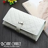 『Bonne Chance』キルティング地パンチングアコーディオン長財布 KT-1125全2色 Ize