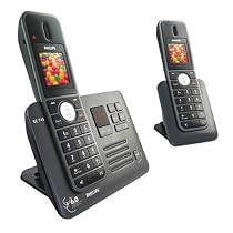 Philips SE7452B Enhanced High DefVoice Digital Dual Cordless Phone Answer Machine