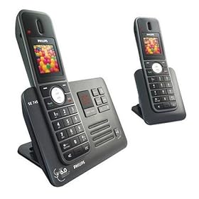  Philips SE7452B Enhanced High DefVoice Digital Dual Cordless Phone Answer Machine 