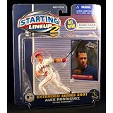 ALEX RODRIGUEZ TEXAS RANGERS 2001 MLB Starting Lineup 2 EXTENDED SERIES Action Figure... by Starting Line Up