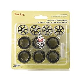 Radio Remote Controlled Custom Wheel and Tyre Upgrade for XMods EVO Trucks (1:28 scale)