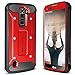 Evocel Explorer Series Phone Case Compatible with K7, Tribute 5 with Belt Clip Holster and Slim Profile, Red