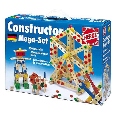 51SaxeQtrdL Heros 300 Pieces Wooden Toy Constructor Construction Building Set, Ages 4 & up.
