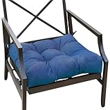Greendale Home Fashions 24-Inch Jumbo Outdoor Chair Cushion, Cobalt Solid