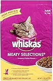 WHISKAS MEATY SELECTIONS Chicken and Turkey Flavors Dry Cat Food 15 Pounds